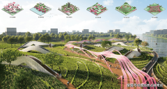 华公园柏翠长面宽短进深的设想